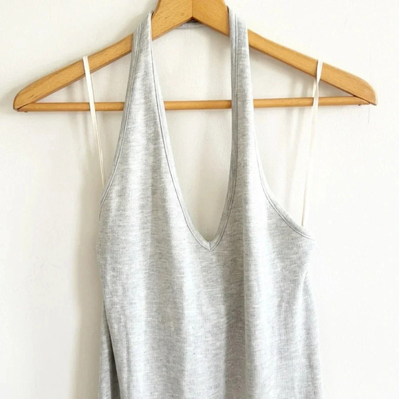 Anthropologie Saturday Sunday gray stretchy pullover Halter Maxi Dress sz small - Picture 3 of 8
